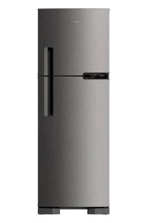 Geladeira Frost Free Brastemp Duplex 375L Cor Inox BRM44HK 127V