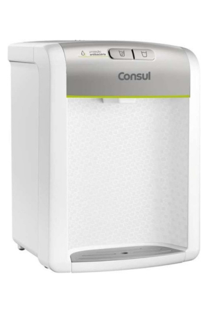 Purificador de água Consul Prata refrigerado, com proteção antibactérias - CPB34AS Bivolt